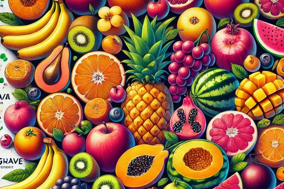 100 fruits name in Hindi and English