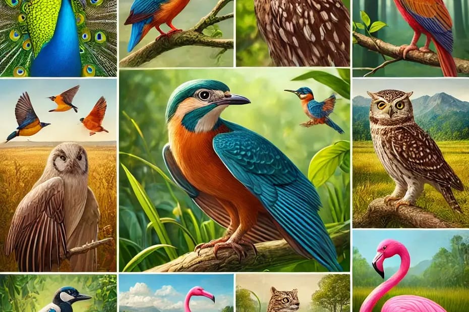 birds name in hindi and english